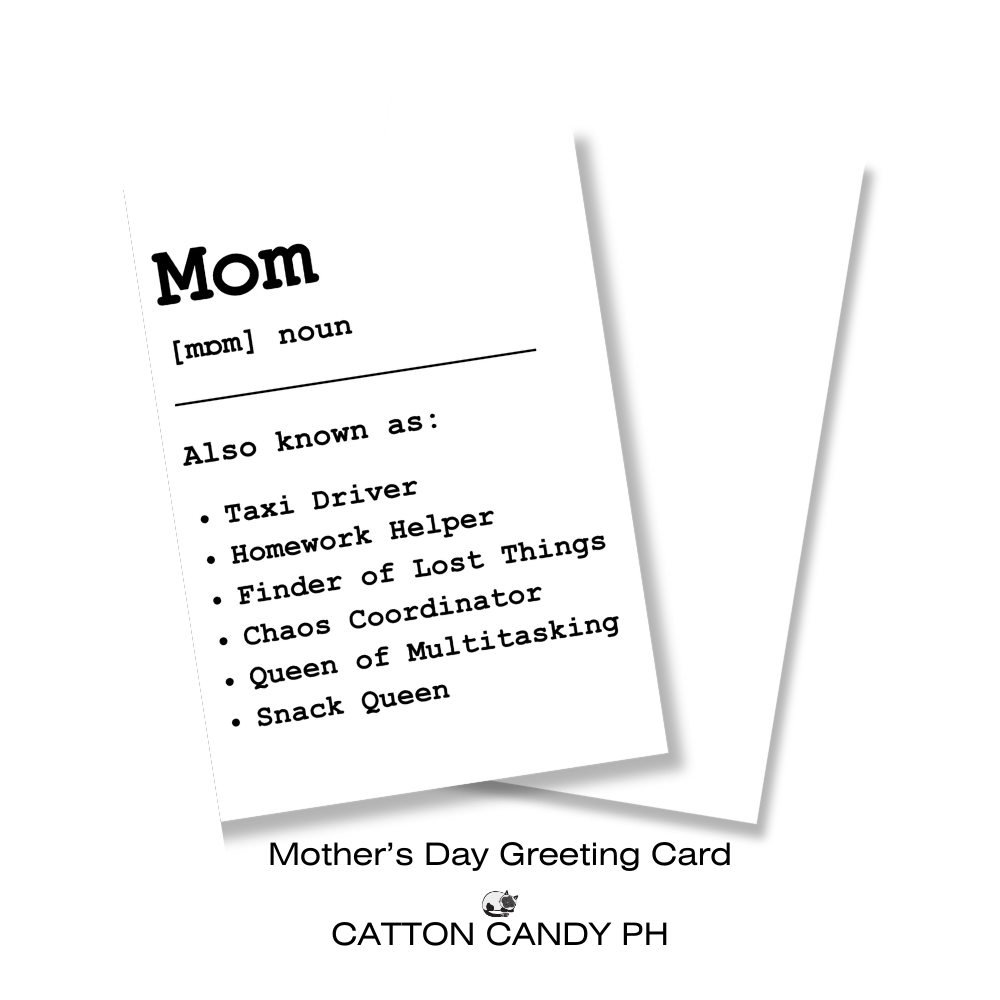 Happy Mother's Day Minimalist Greeting Card (Mom Also Known As) with Envelope