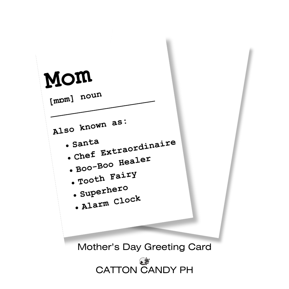 Happy Mother's Day Minimalist Greeting Card (Mom Also Known As) with Envelope