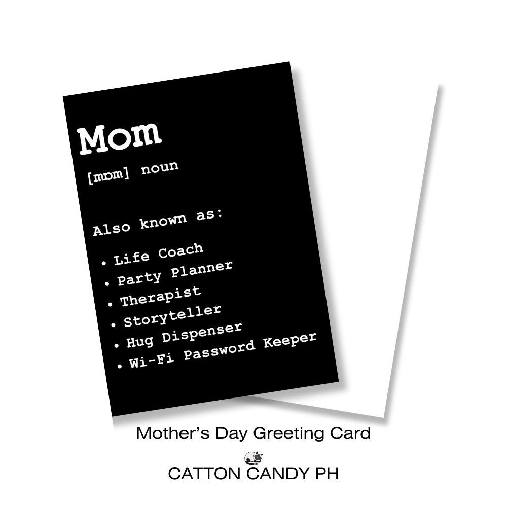 Happy Mother's Day Minimalist Greeting Card (Mom Also Known As) with Envelope