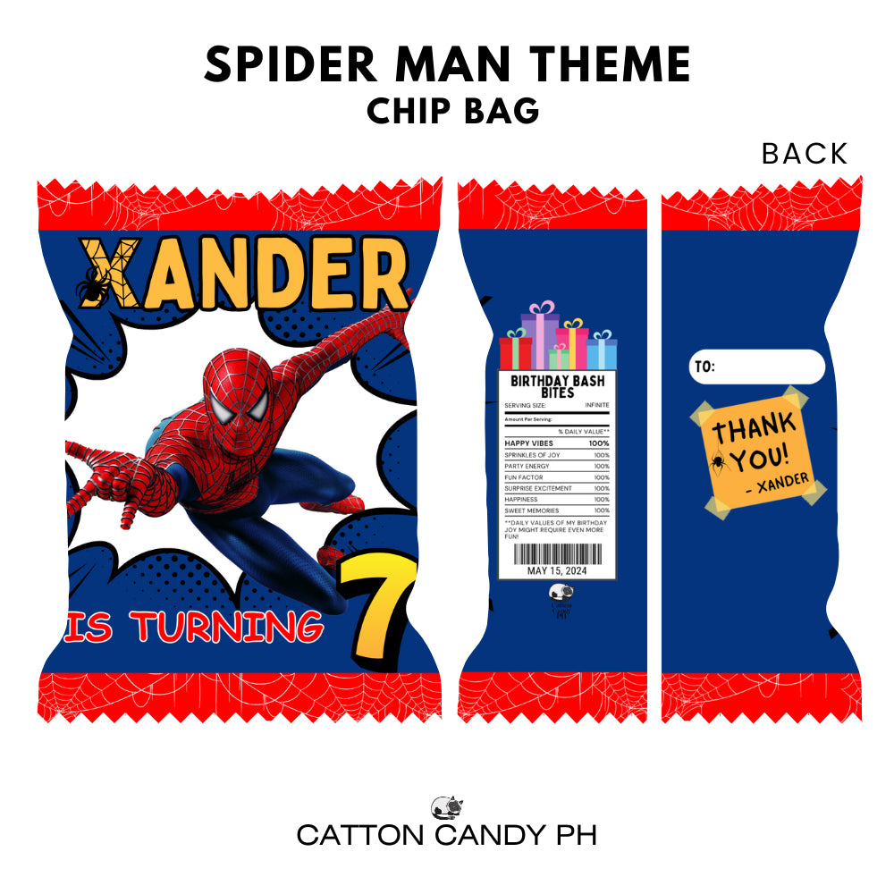 Personalized Birthday Loot Bag Party Favor Souvenir Chip Bag