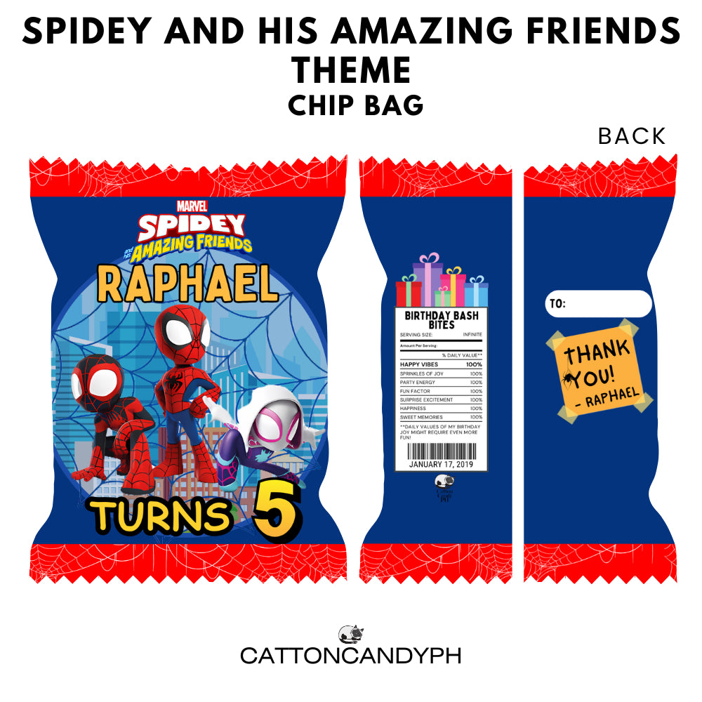 Personalized Birthday Loot Bag Party Favor Souvenir Chip Bag