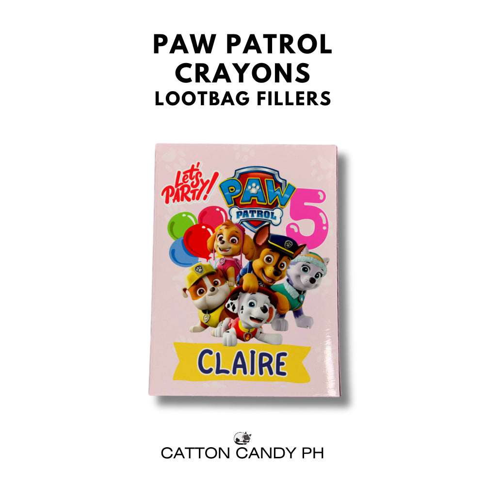 Personalized Crayons Birthday Loot bag fillers Party Souvenir