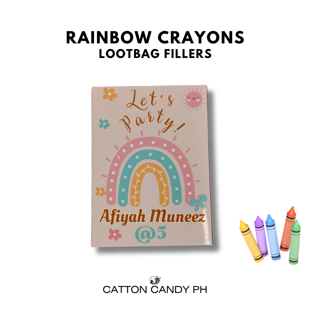 Personalized Crayons Birthday Loot bag fillers Party Souvenir