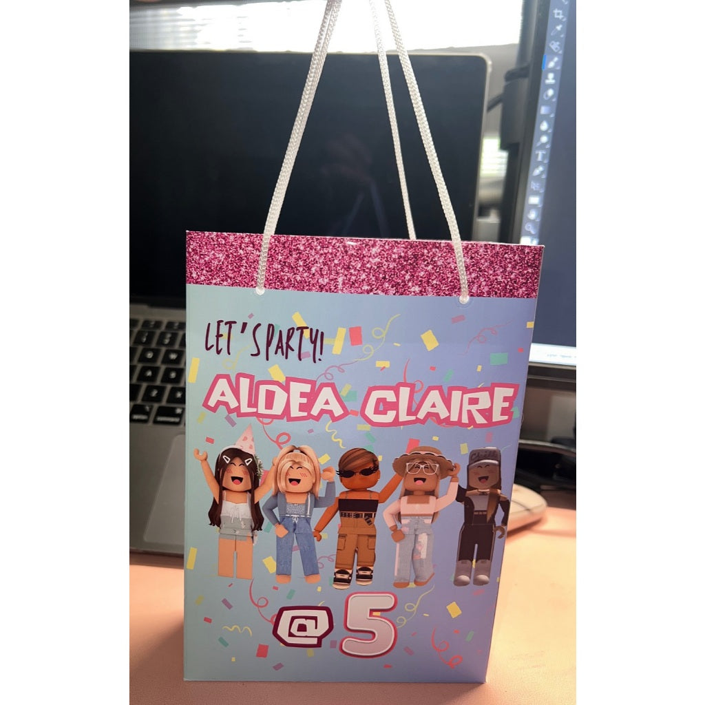 Personalized Birthday Party Paper Bag