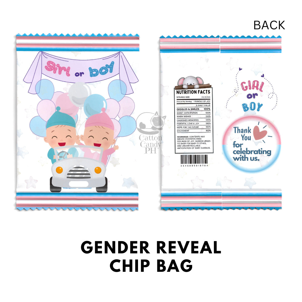 Baby Shower | Gender Reveal Chip Bag Party Favor Loot Bags