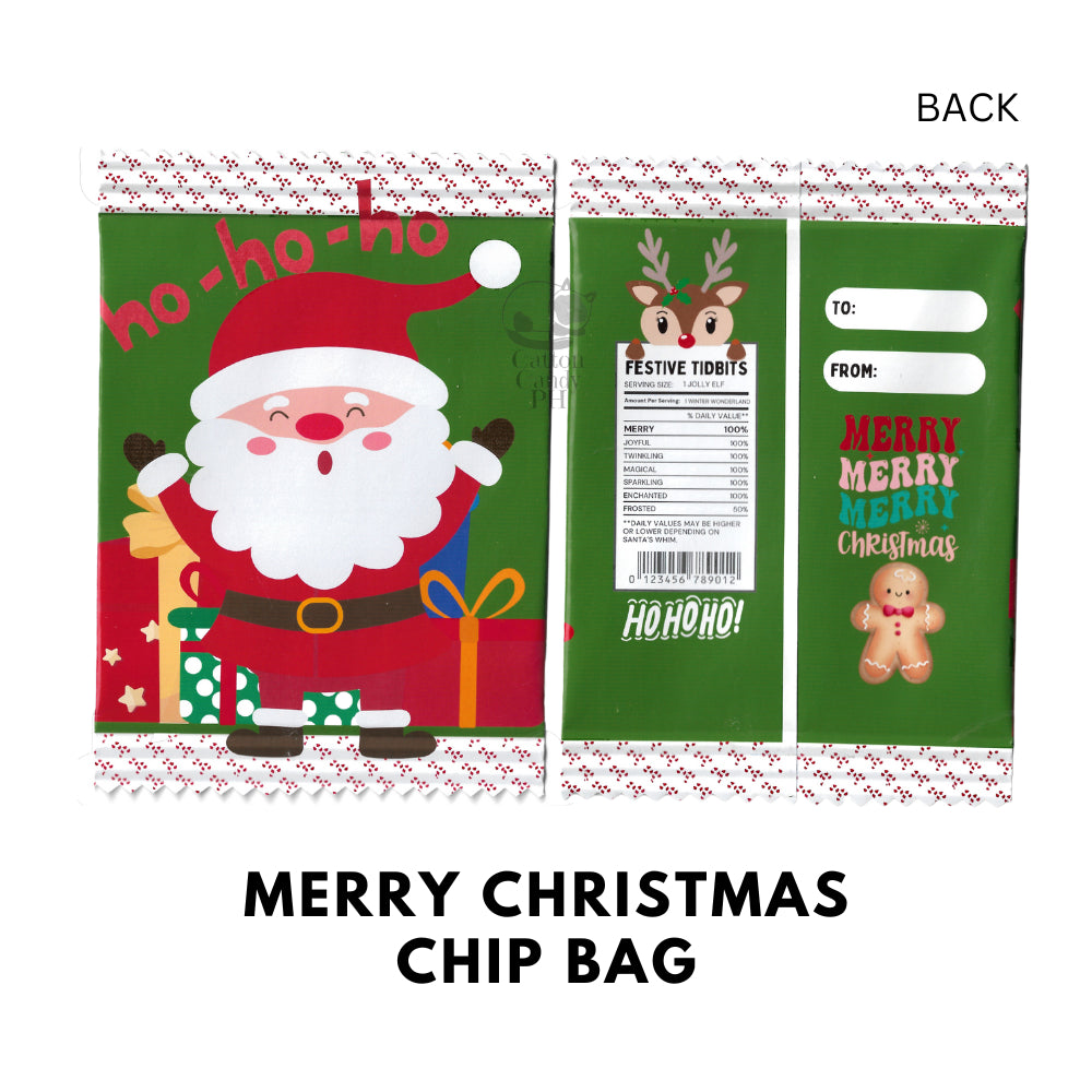 Christmas Mini Chip Bag | Cute Size Chip Bag | Angpao | Money Envelope 12 pcs per pack
