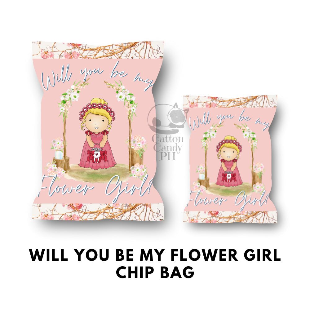 Bridesmaid Groomsman Flower Girl Ring Bearer Wedding Sponsors Proposal Gift Chip Bag