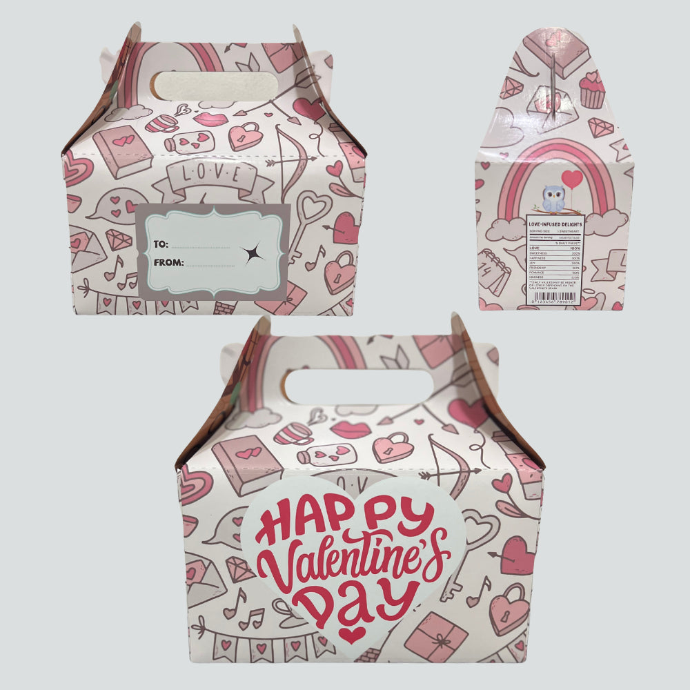 Valentine's Day Gable | Donut | Munchkin | Gift Favor Party Loot Box