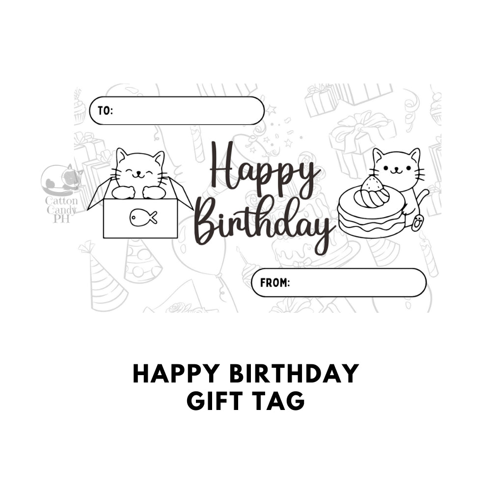 Happy Birthday Gift Tags | Card 10 pcs per pack