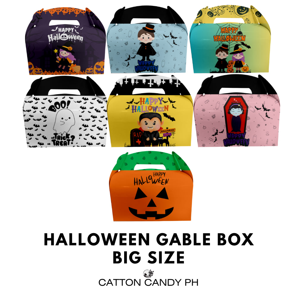 Big Size Halloween Gable | Donut | Munchkin | Gift Favor Party Loot Box