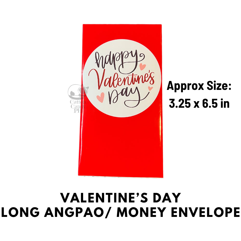 Valentine's Day Long Angpao Money Envelope: Festive Cash Gift Holder for Holiday Giving