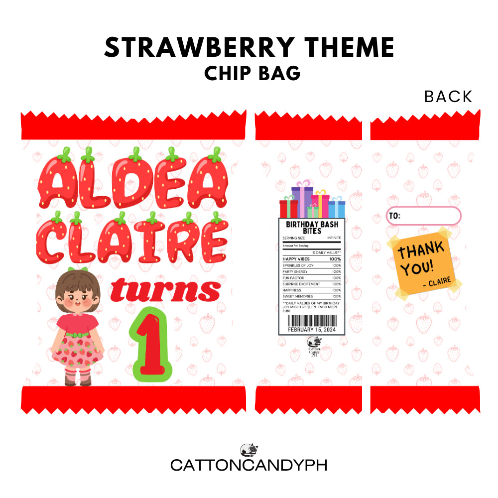 Themed Birthday Chip Bag Giveaways