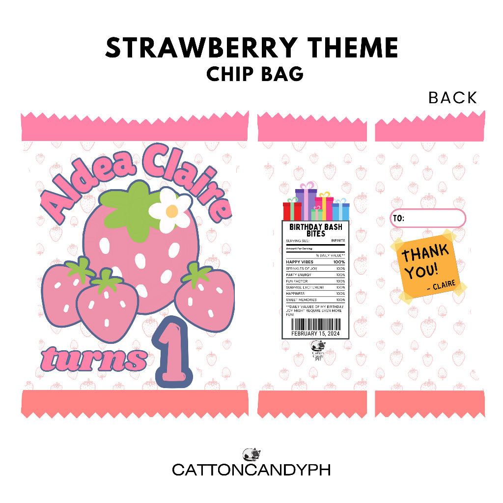 Themed Birthday Chip Bag Giveaways