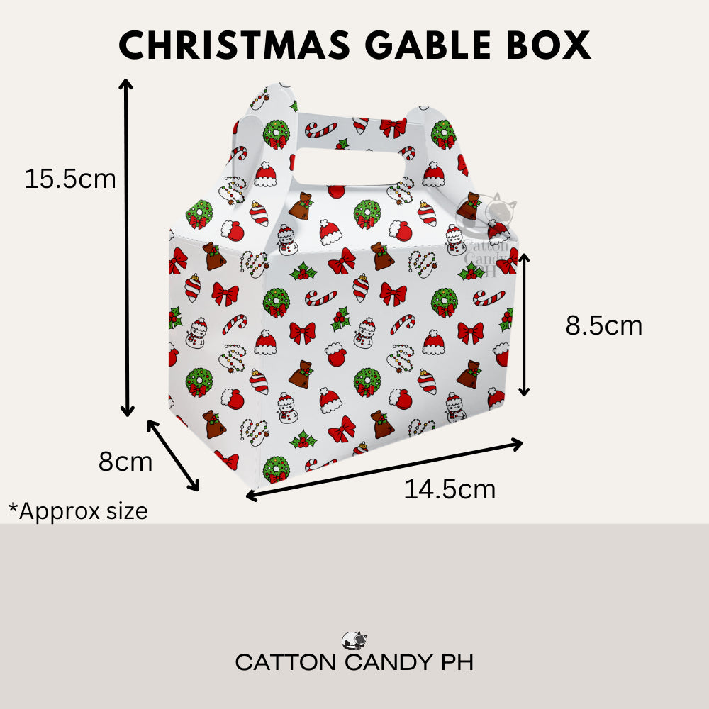 Christmas Gable | Donut | Munchkin | Gift Favor Party Loot Box