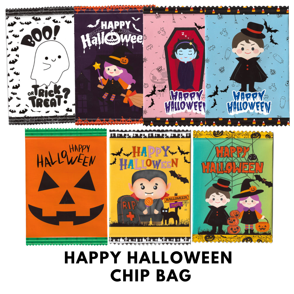 Happy Halloween Trick or Treat Cute Chip Bag Loot Bag Party Favor