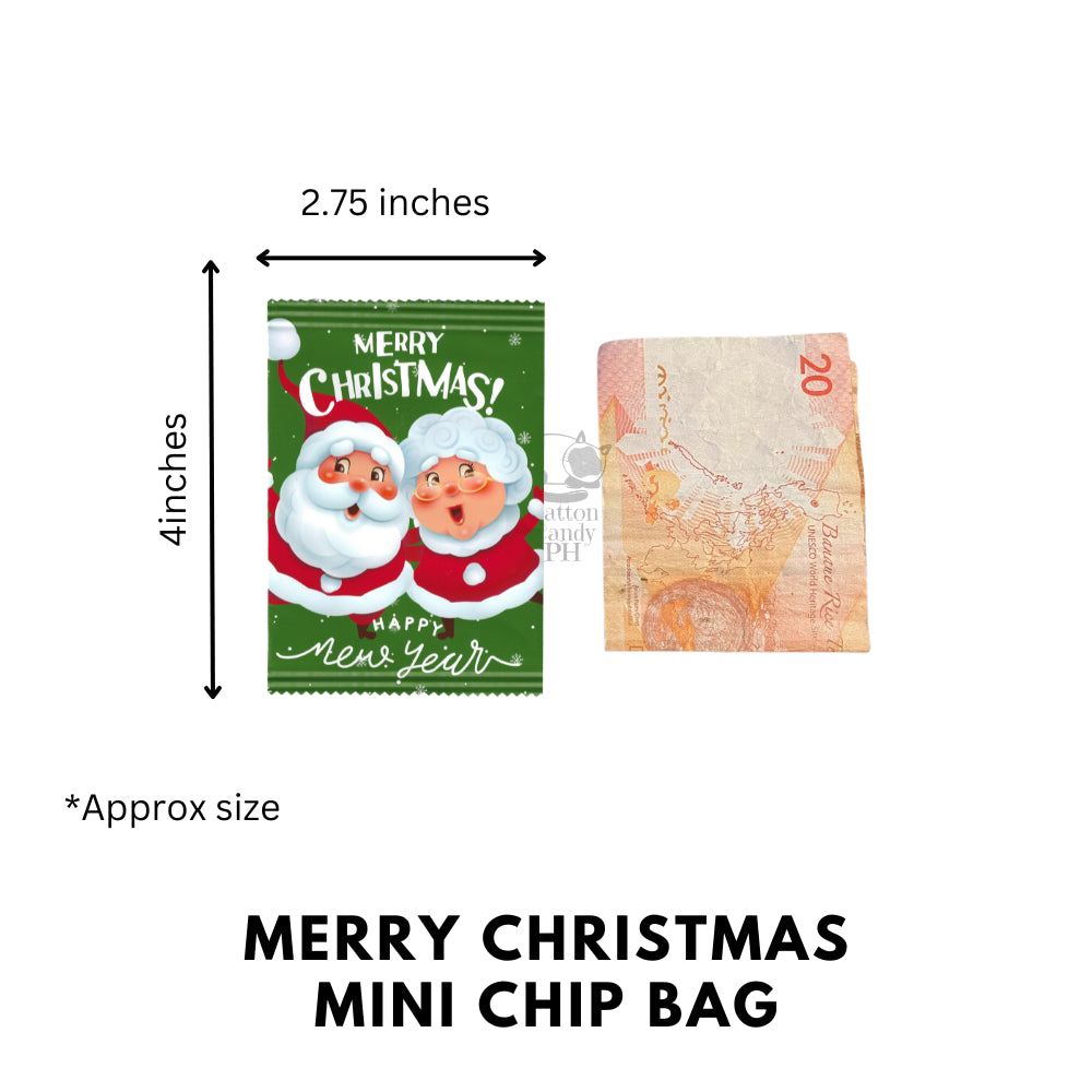 Christmas Mini Chip Bag | Cute Size Chip Bag | Angpao | Money Envelope 12 pcs per pack