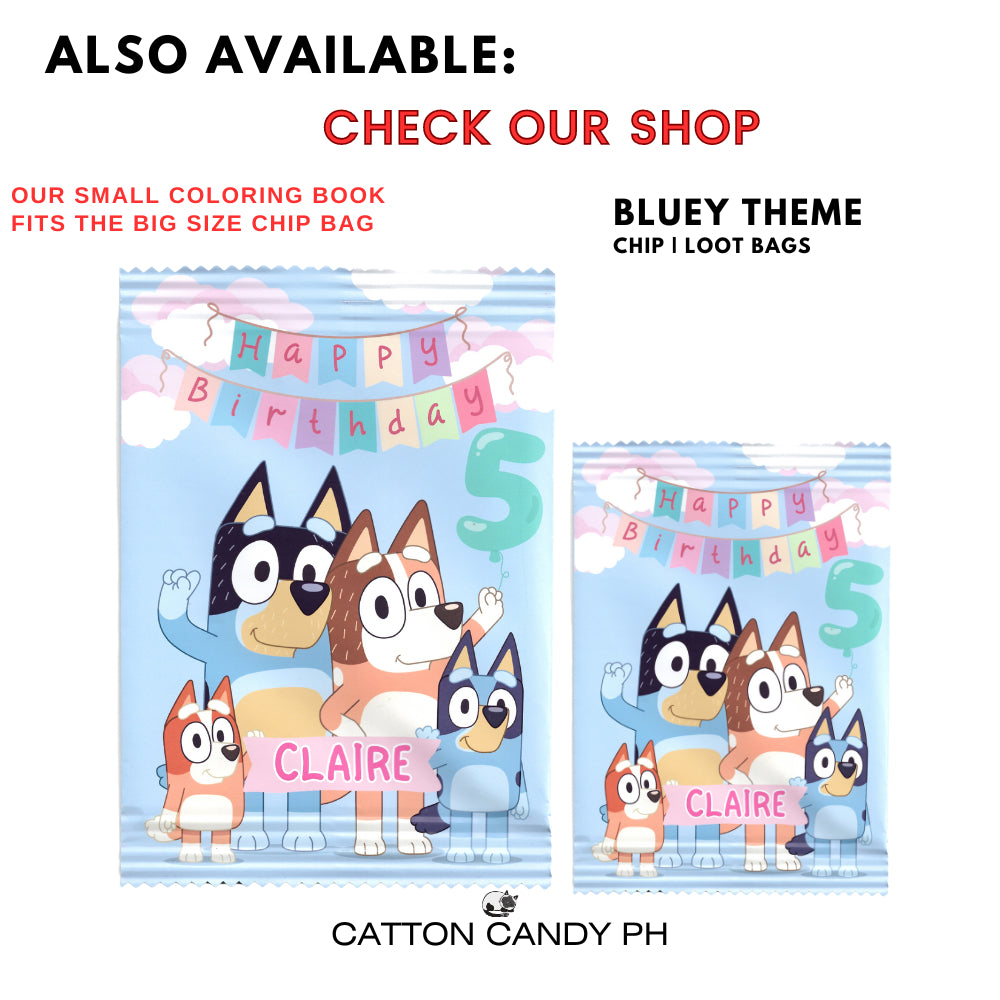 Personalized coloring book loot bag fillers Party favors Birthday Souvenirs