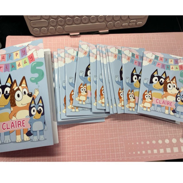 Personalized coloring book loot bag fillers Party favors Birthday Souvenirs