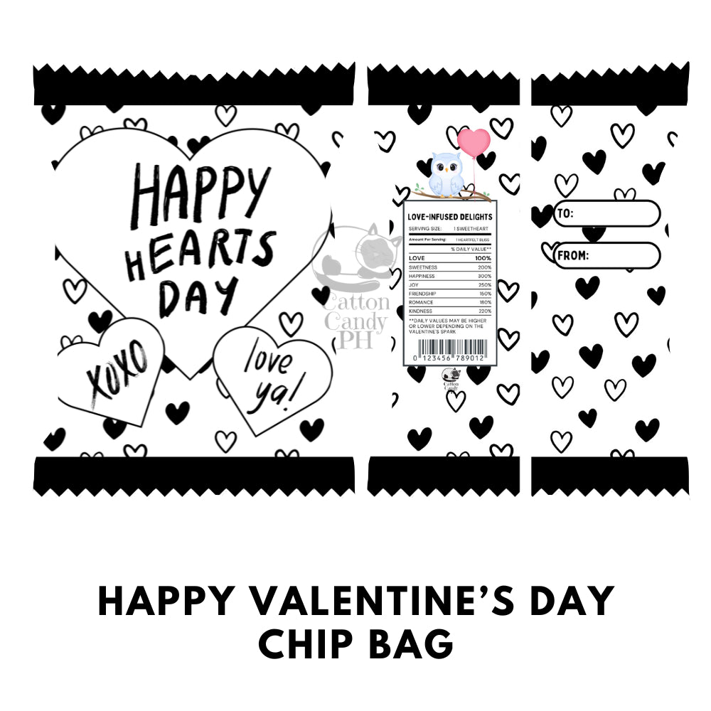 Happy Valentine's Day Chip Bag Loot Bag