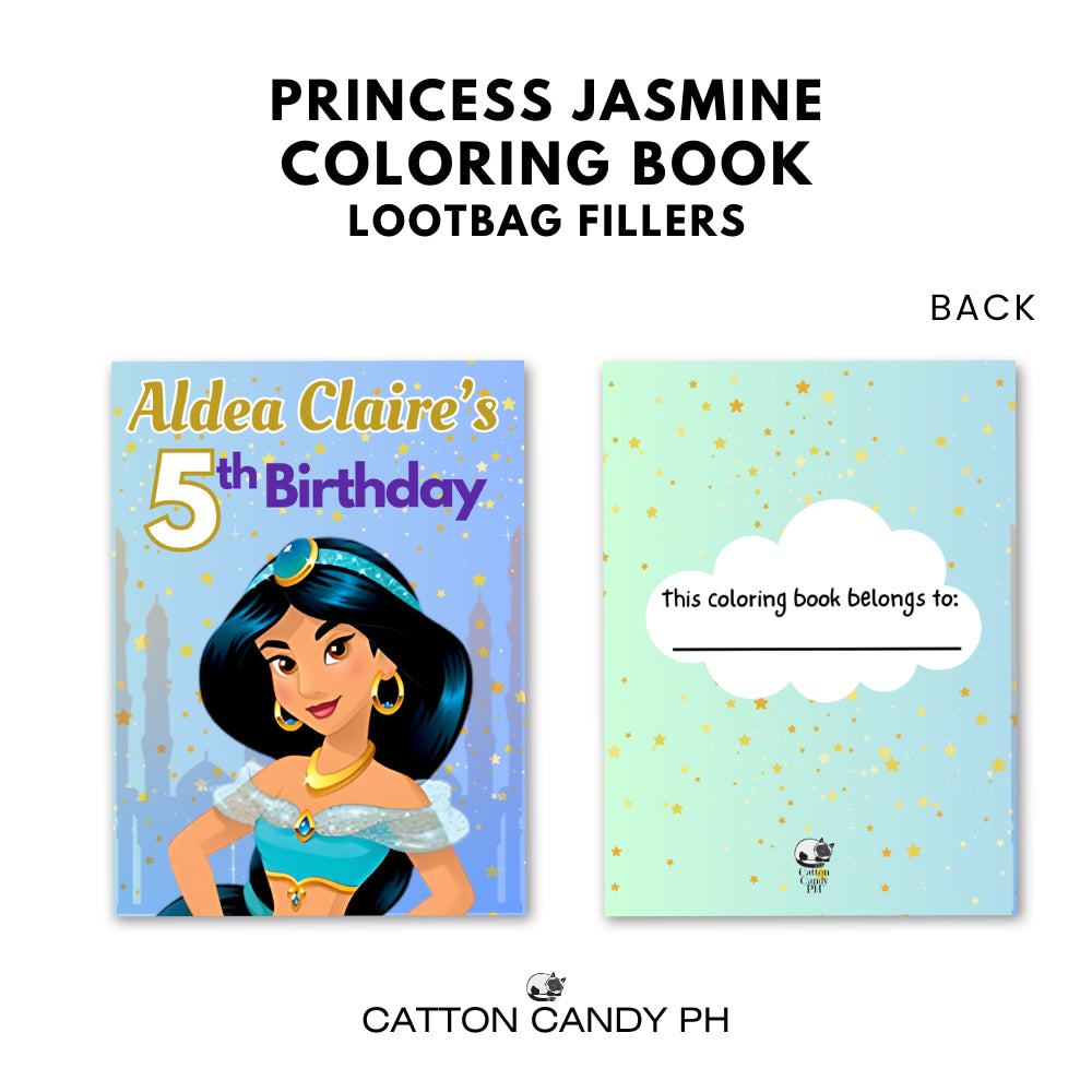 Personalized coloring book loot bag fillers Party favors Birthday Souvenirs