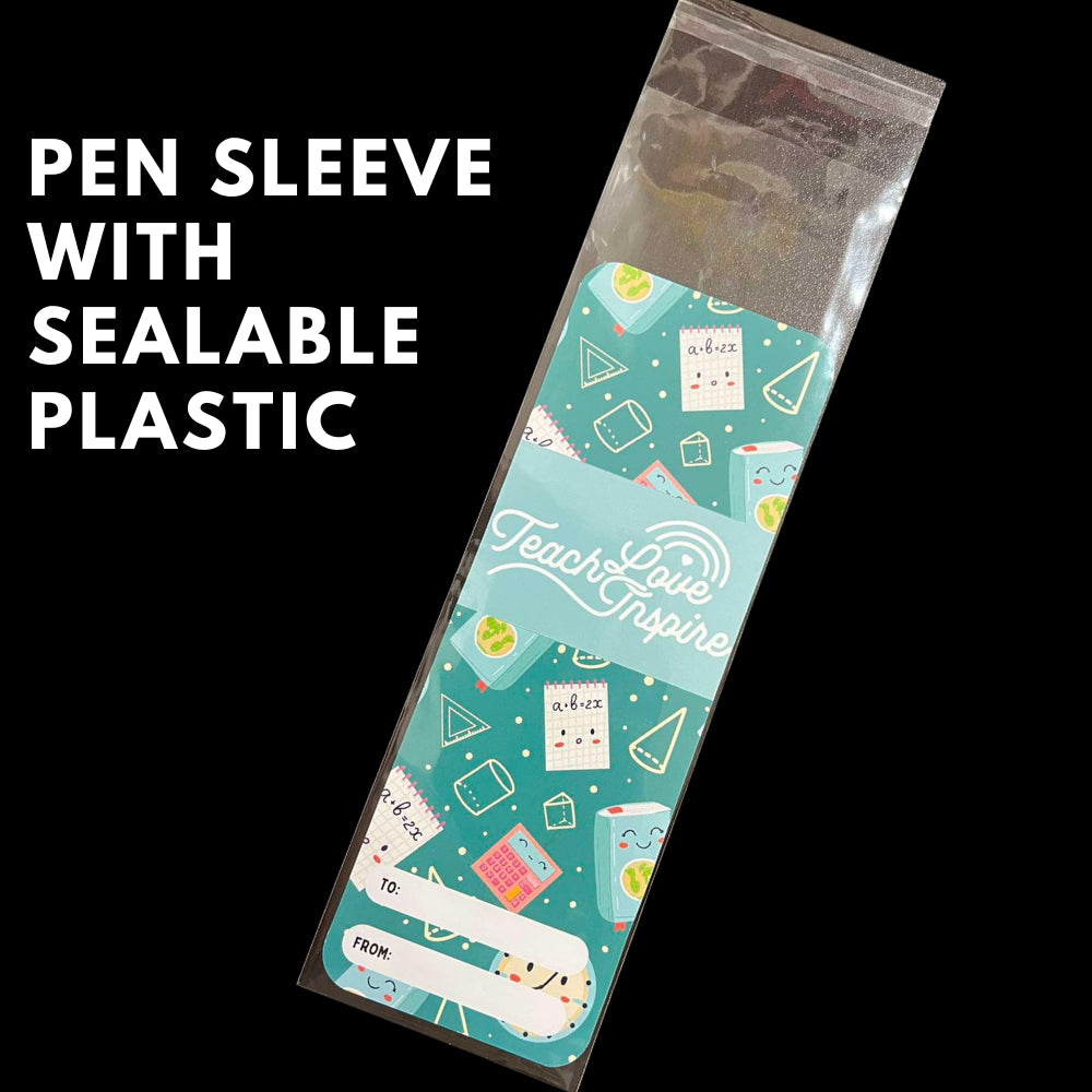 Happy Teacher's Day Pen Sleeve With Plastic (No pen included)