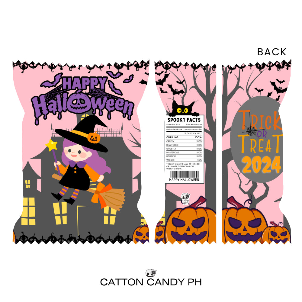 Happy Halloween Trick or Treat Cute Chip Bag Loot Bag Party Favor