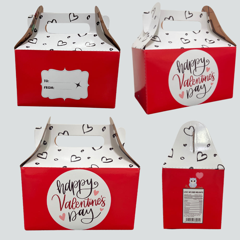 Valentine's Day Gable | Donut | Munchkin | Gift Favor Party Loot Box
