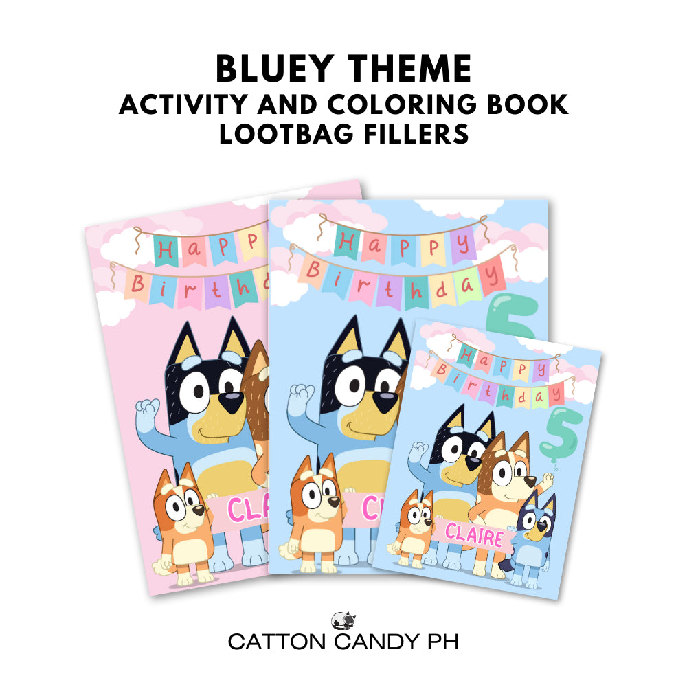Personalized coloring book loot bag fillers Party favors Birthday Souvenirs