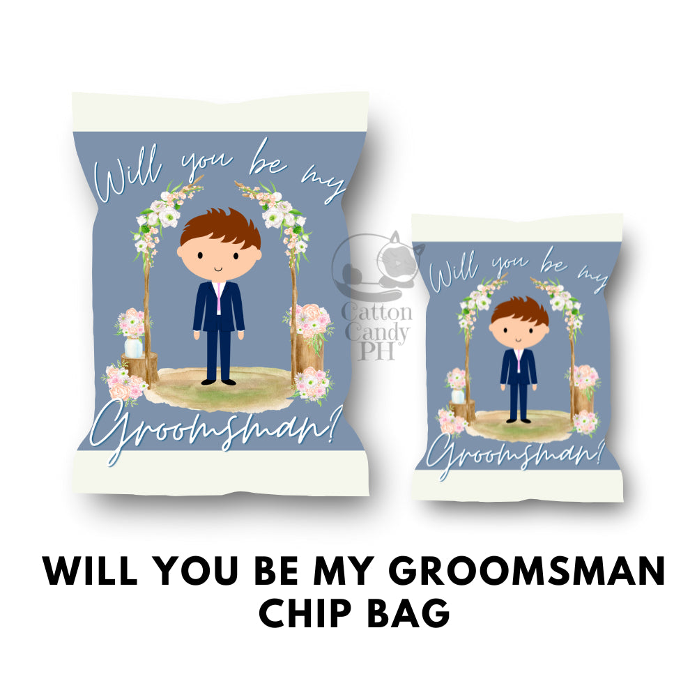 Bridesmaid Groomsman Flower Girl Ring Bearer Wedding Sponsors Proposal Gift Chip Bag