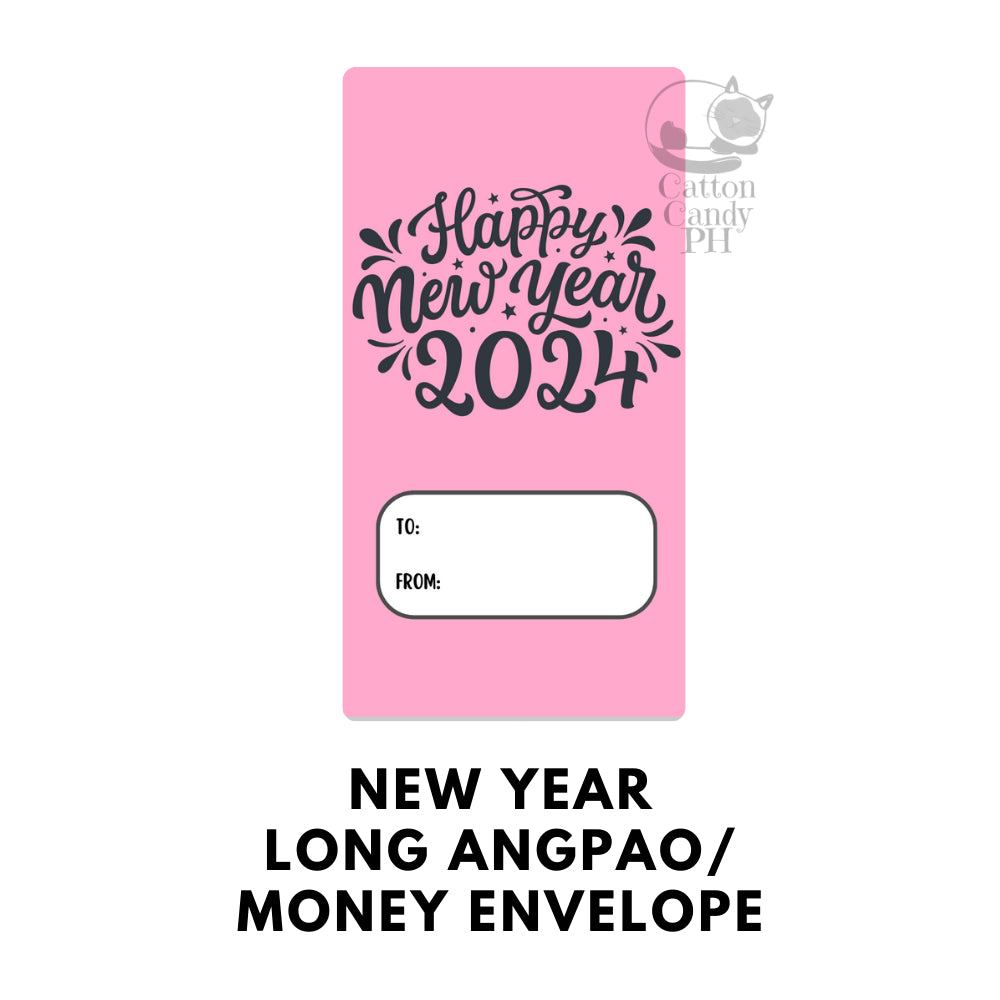 2025 New Year-Themed Long Angpao Money Envelope: Festive Cash Gift Holder for Holiday Giving