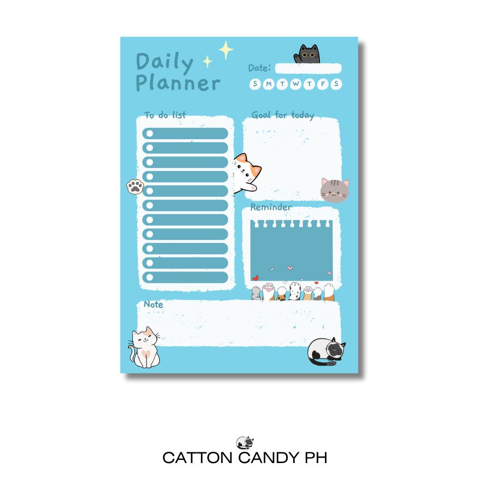 Cat Design Daily Planner Notepad