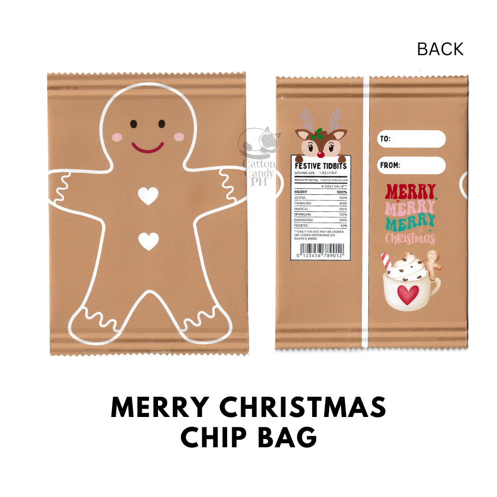 Christmas Mini Chip Bag | Cute Size Chip Bag | Angpao | Money Envelope 12 pcs per pack