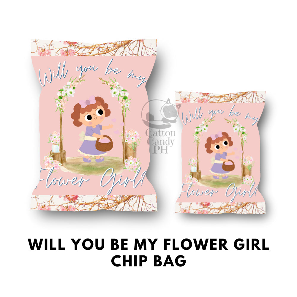 Bridesmaid Groomsman Flower Girl Ring Bearer Wedding Sponsors Proposal Gift Chip Bag