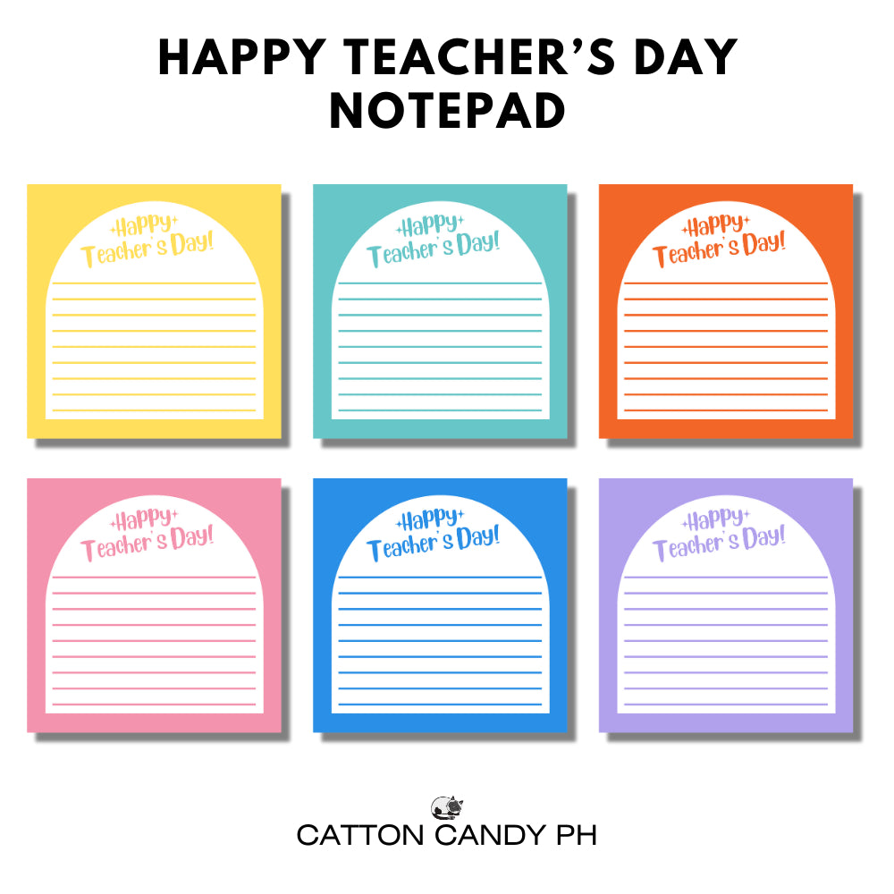 Happy Teacher's Day Best Teacher Ever Notepad Memo pad