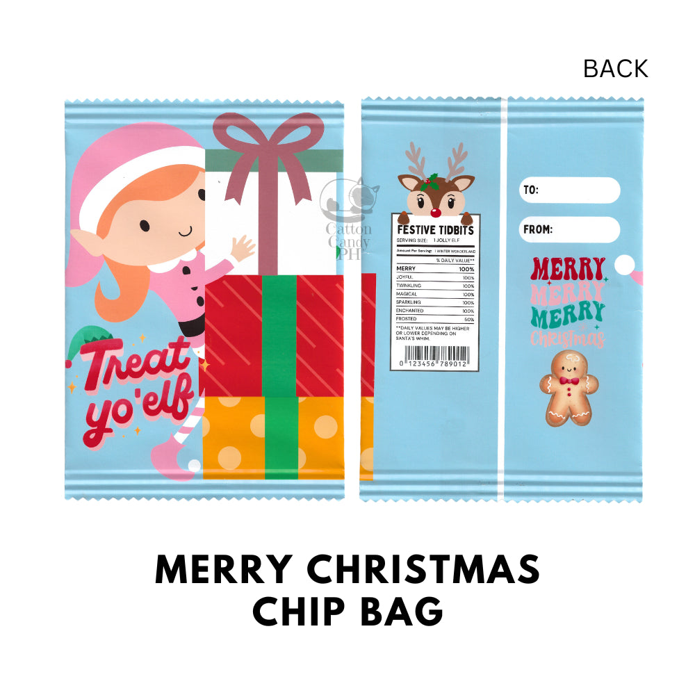 Christmas Mini Chip Bag | Cute Size Chip Bag | Angpao | Money Envelope 12 pcs per pack