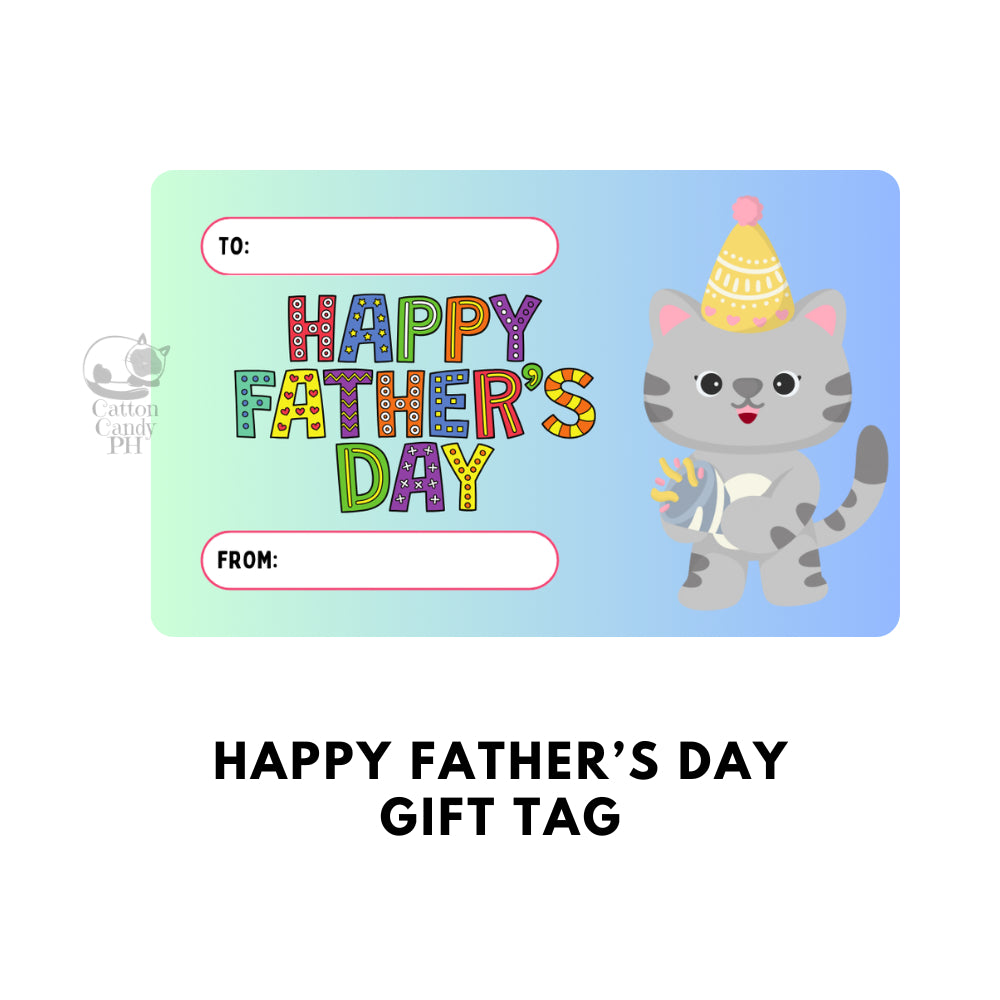 Happy Father's Day Gift Tags | Card 10 pcs per pack