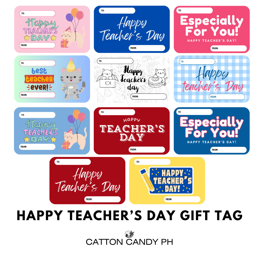 Happy Teacher's Day Gift Tags | Card 10 pcs per pack