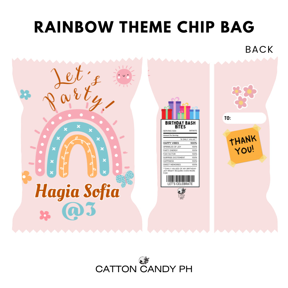 Themed Birthday Chip Bag Giveaways