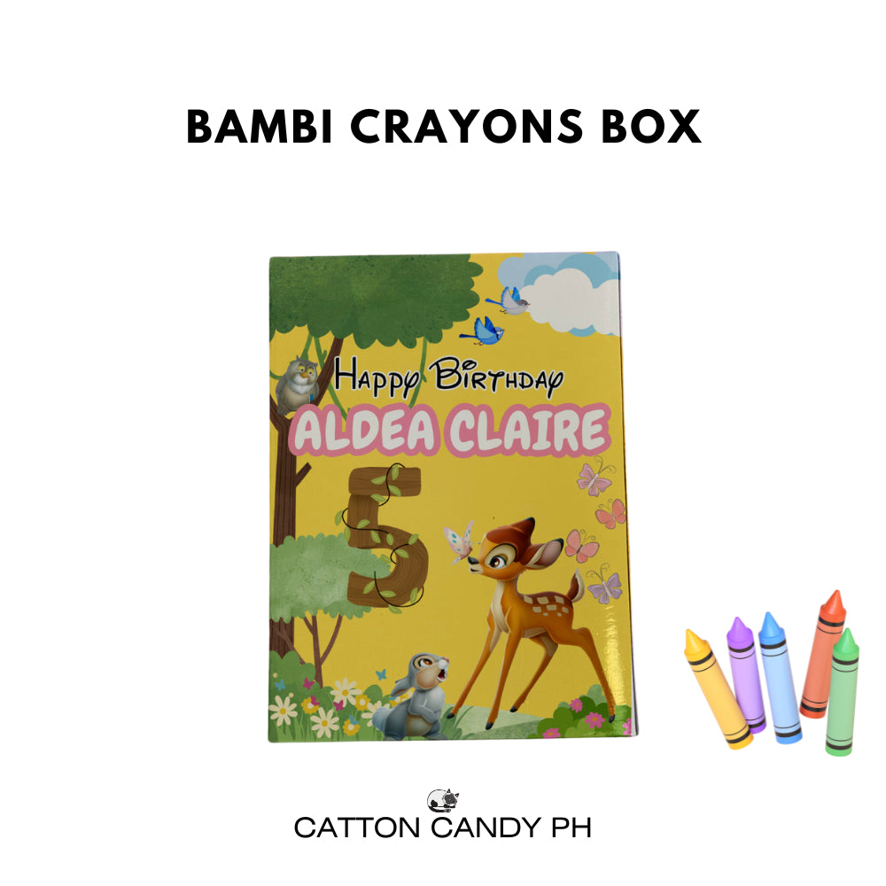 Personalized Crayons Box (for 8pcs crayons) - BOX ONLY, NO CRAYONS INCLUDED