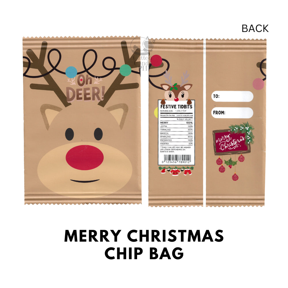 Christmas Mini Chip Bag | Cute Size Chip Bag | Angpao | Money Envelope 12 pcs per pack