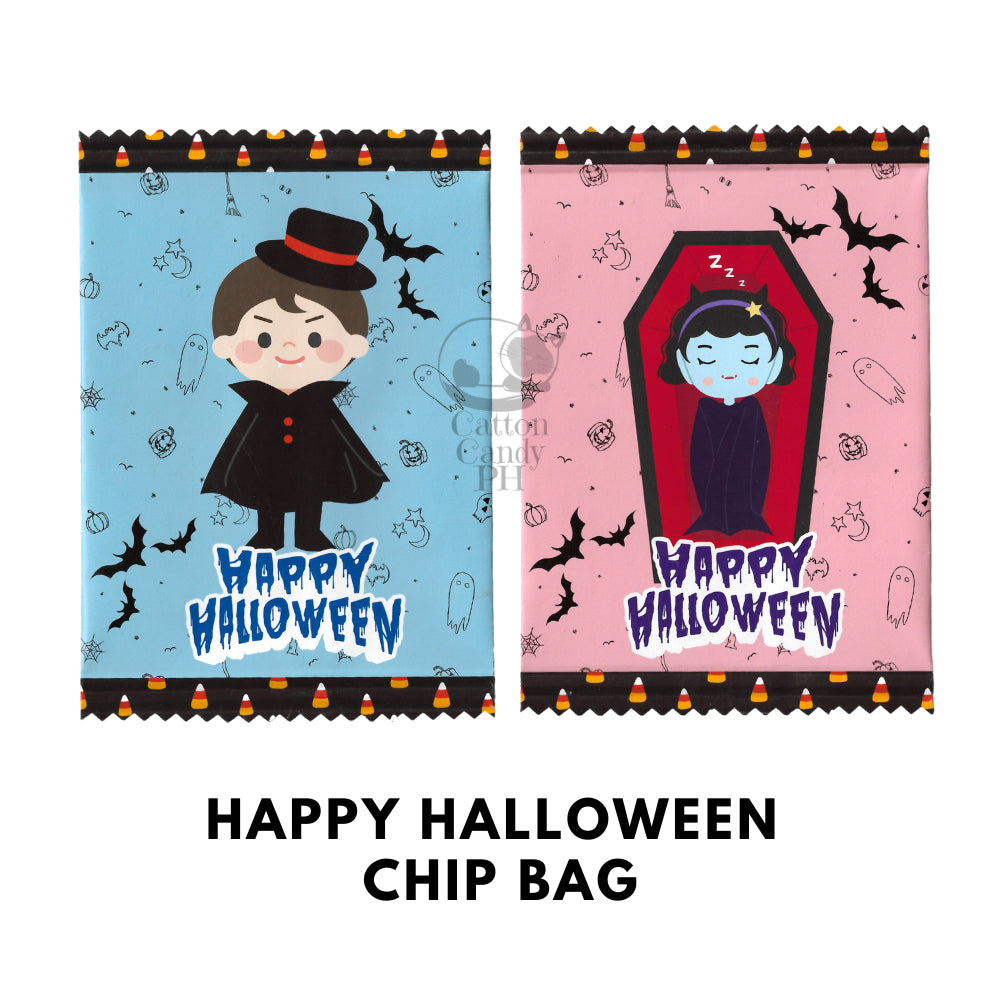 Happy Halloween Trick or Treat Cute Chip Bag Loot Bag Party Favor