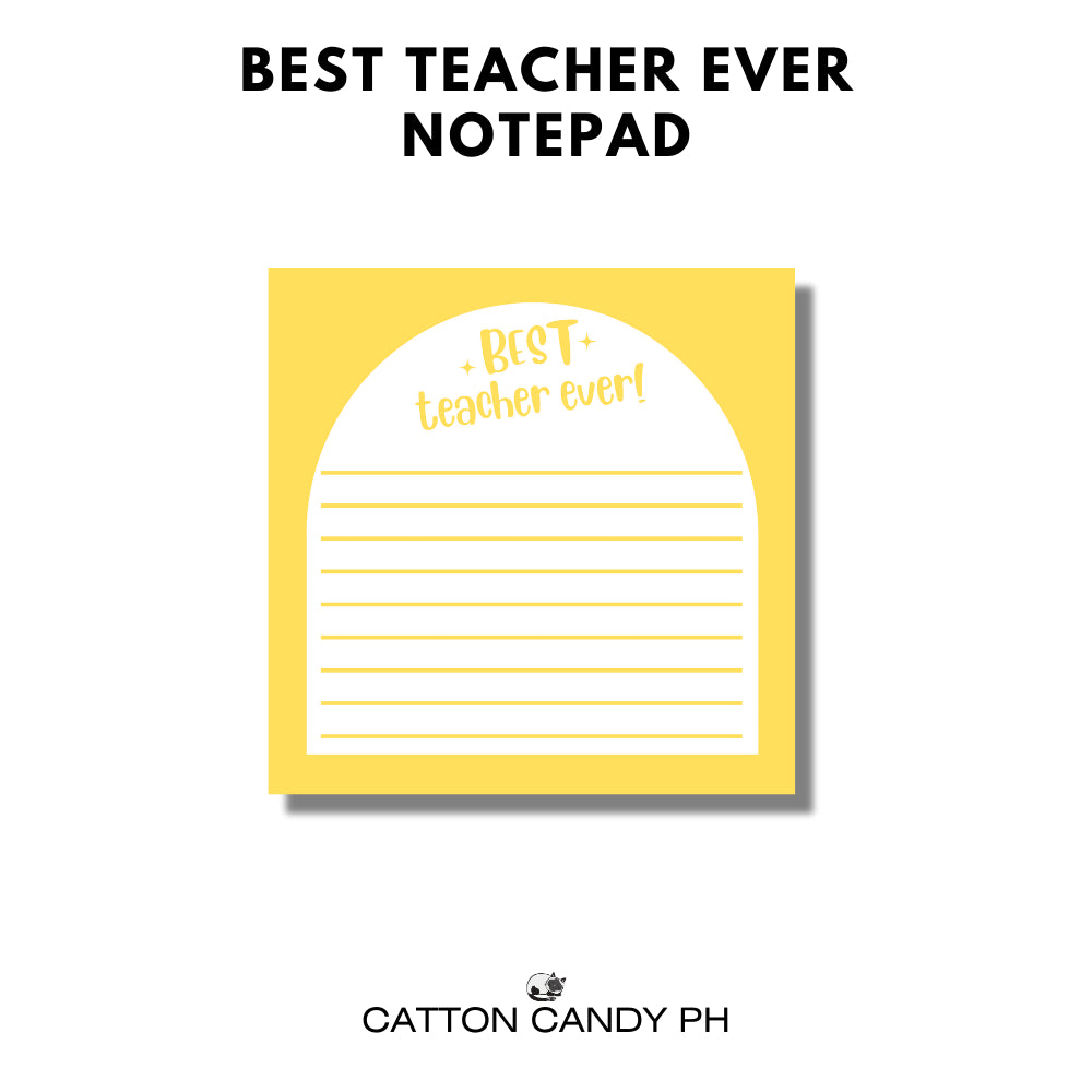 Happy Teacher's Day Best Teacher Ever Notepad Memo pad