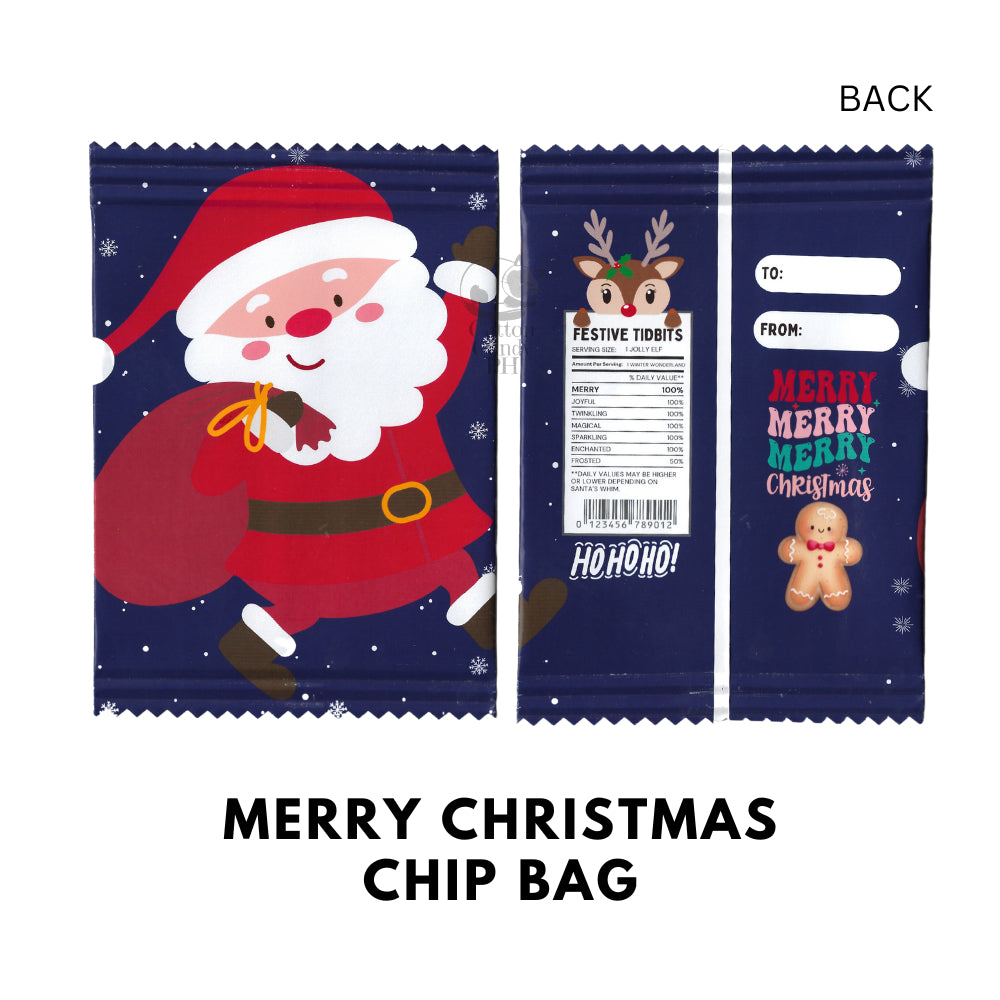 Christmas Mini Chip Bag | Cute Size Chip Bag | Angpao | Money Envelope 12 pcs per pack