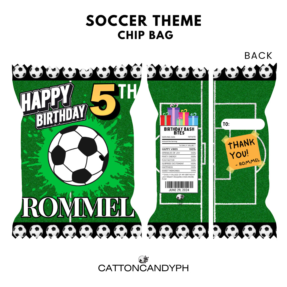 Themed Birthday Chip Bag Giveaways