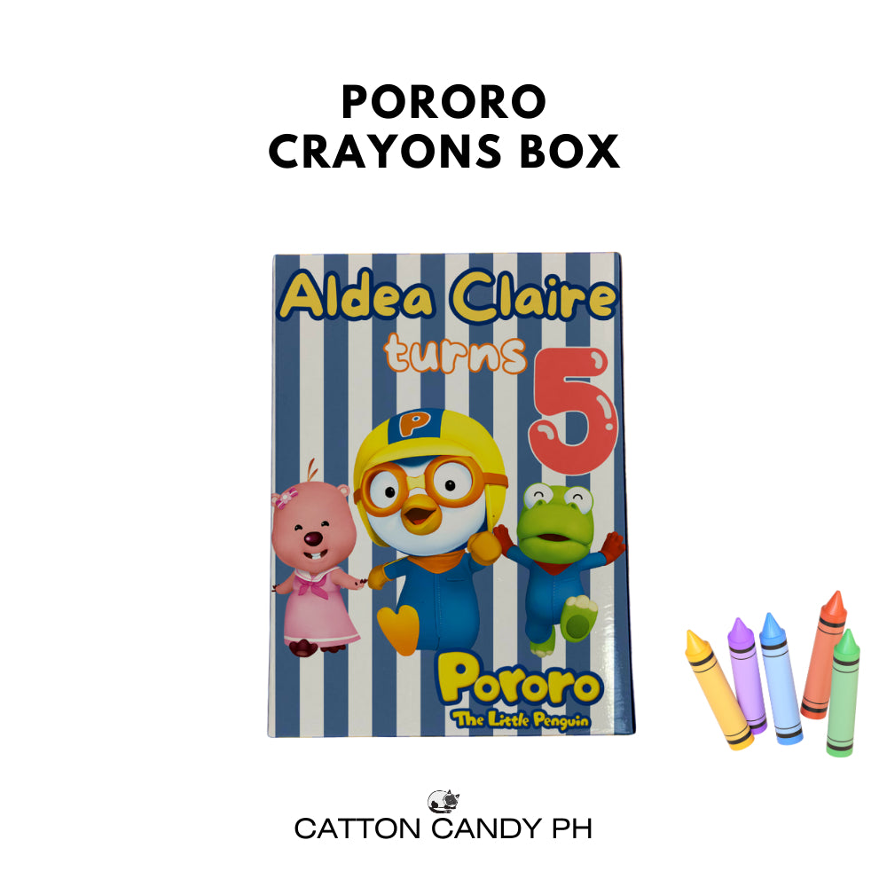 Personalized Crayons Box (for 8pcs crayons) - BOX ONLY, NO CRAYONS INCLUDED