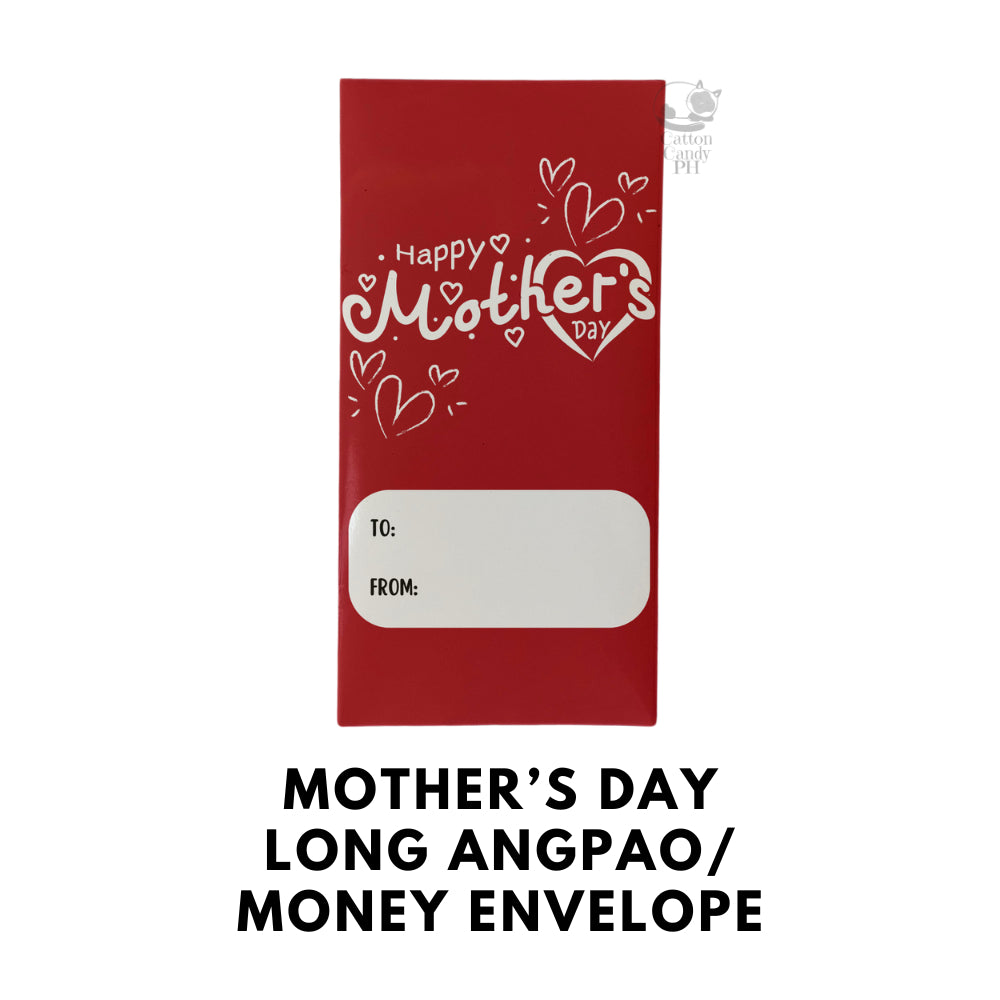 Mother's Day Long Angpao Money Envelope: Festive Cash Gift Holder