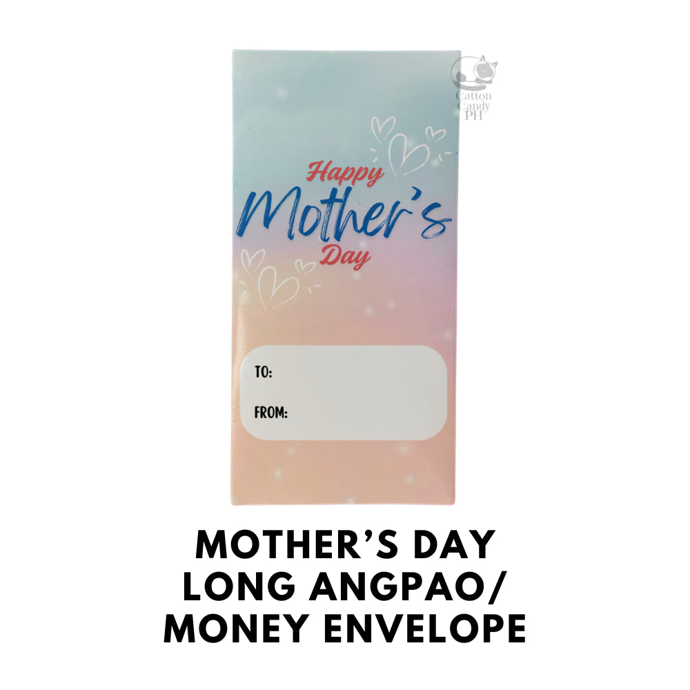 Mother's Day Long Angpao Money Envelope: Festive Cash Gift Holder