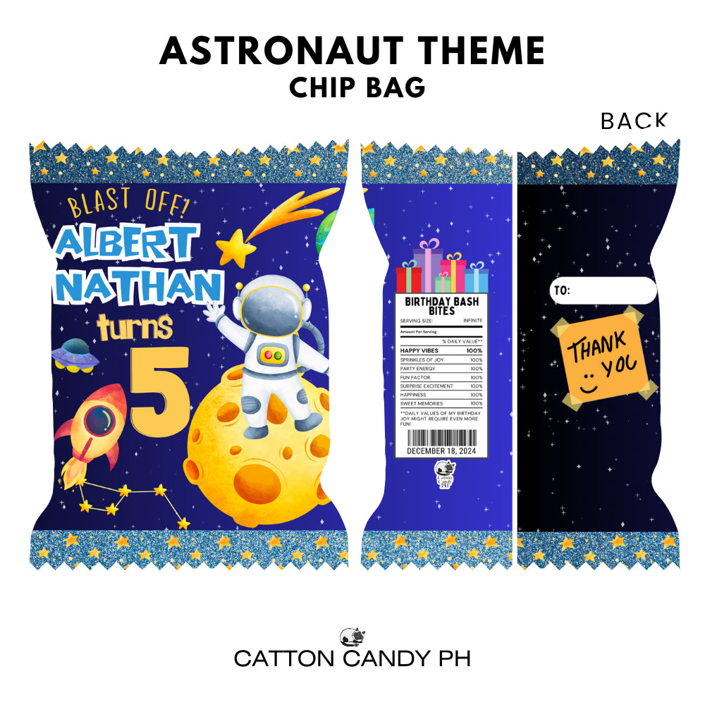 Themed Birthday Chip Bag Giveaways