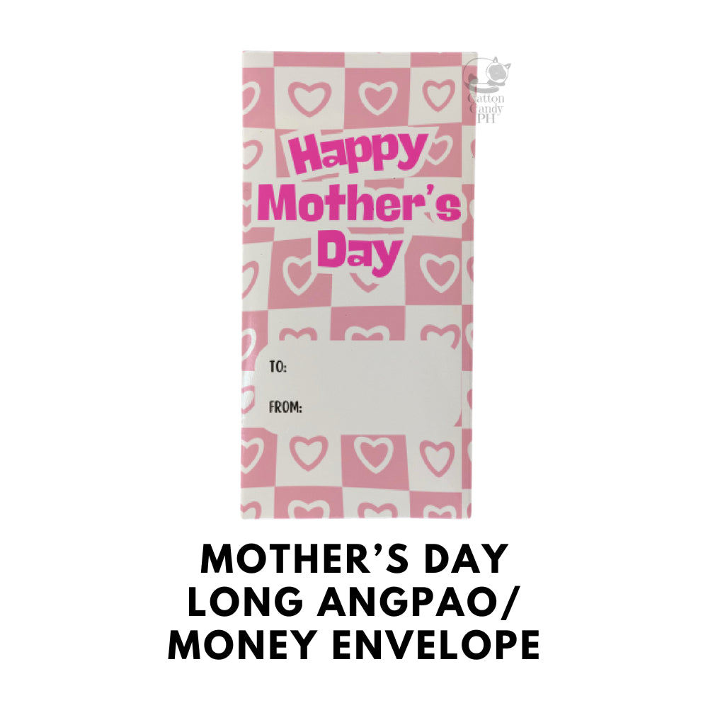 Mother's Day Long Angpao Money Envelope: Festive Cash Gift Holder