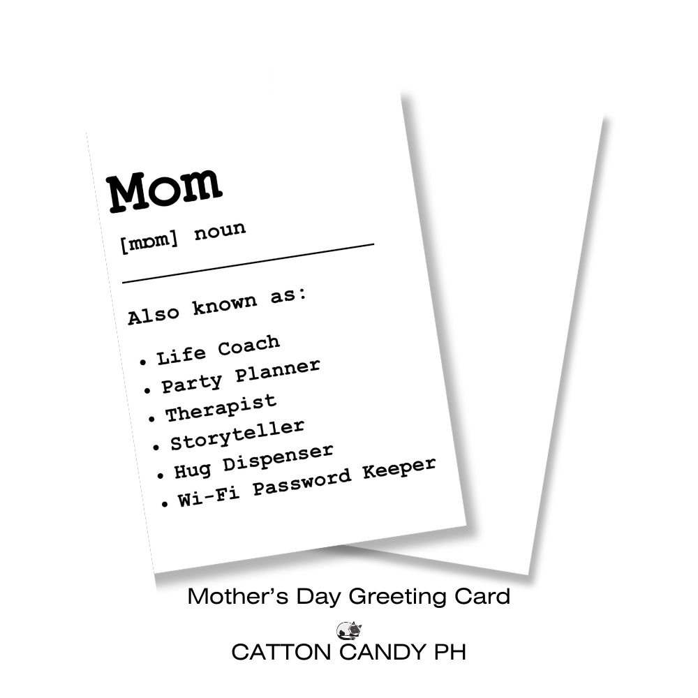 Happy Mother's Day Minimalist Greeting Card (Mom Also Known As) with Envelope